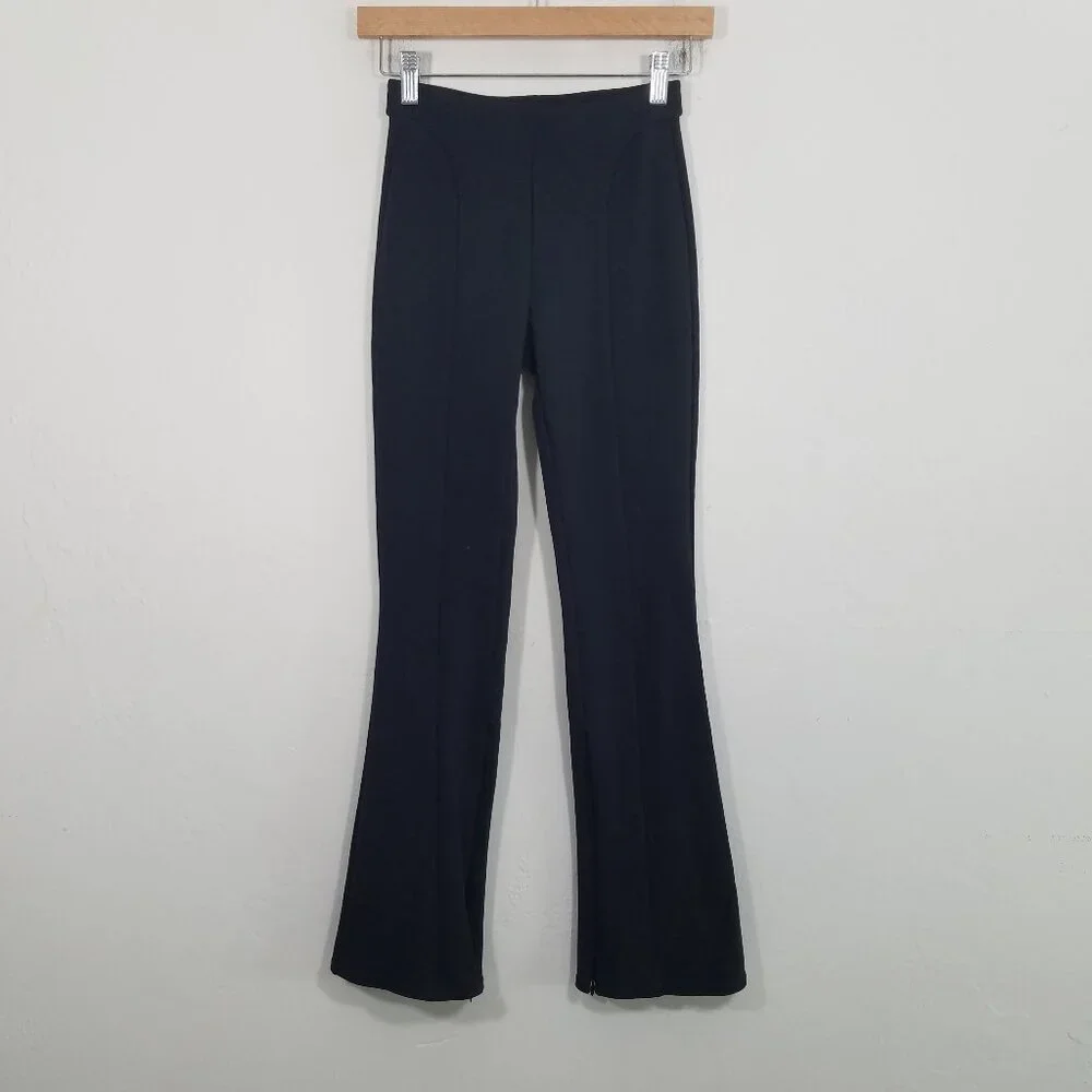 ALO Yoga Slit Zip Legs High Waist Pull-On Pants Size XS